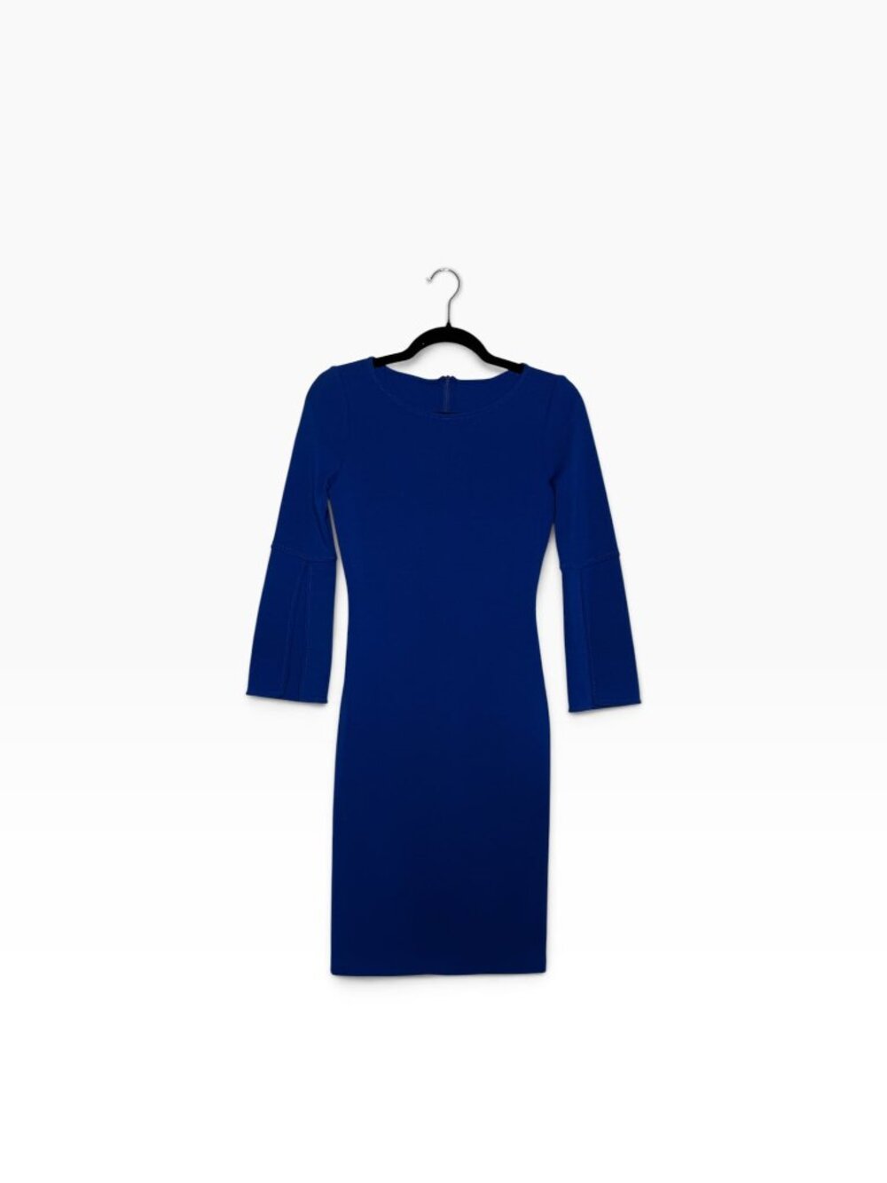 St. John 100% Wool Knit Sheath Dress — Royal Blue
